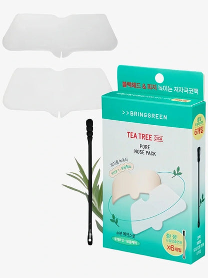 BRINGGREEN Tea Tree Cica Pore Nose Pack