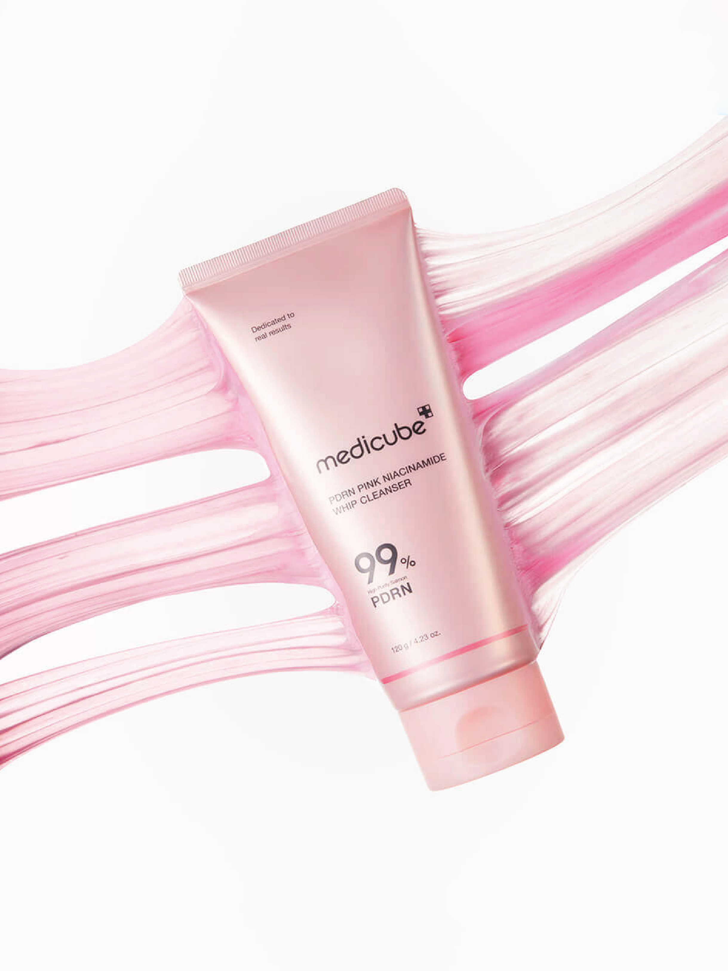 MEDICUBE PDRN Crème Nettoyante Fouettée Niacinamide Rose 120g
