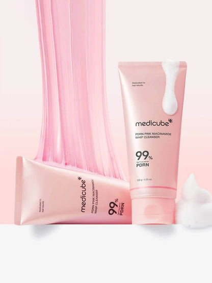 MEDICUBE PDRN Pink Niacinamide Whip Cleanser 120g