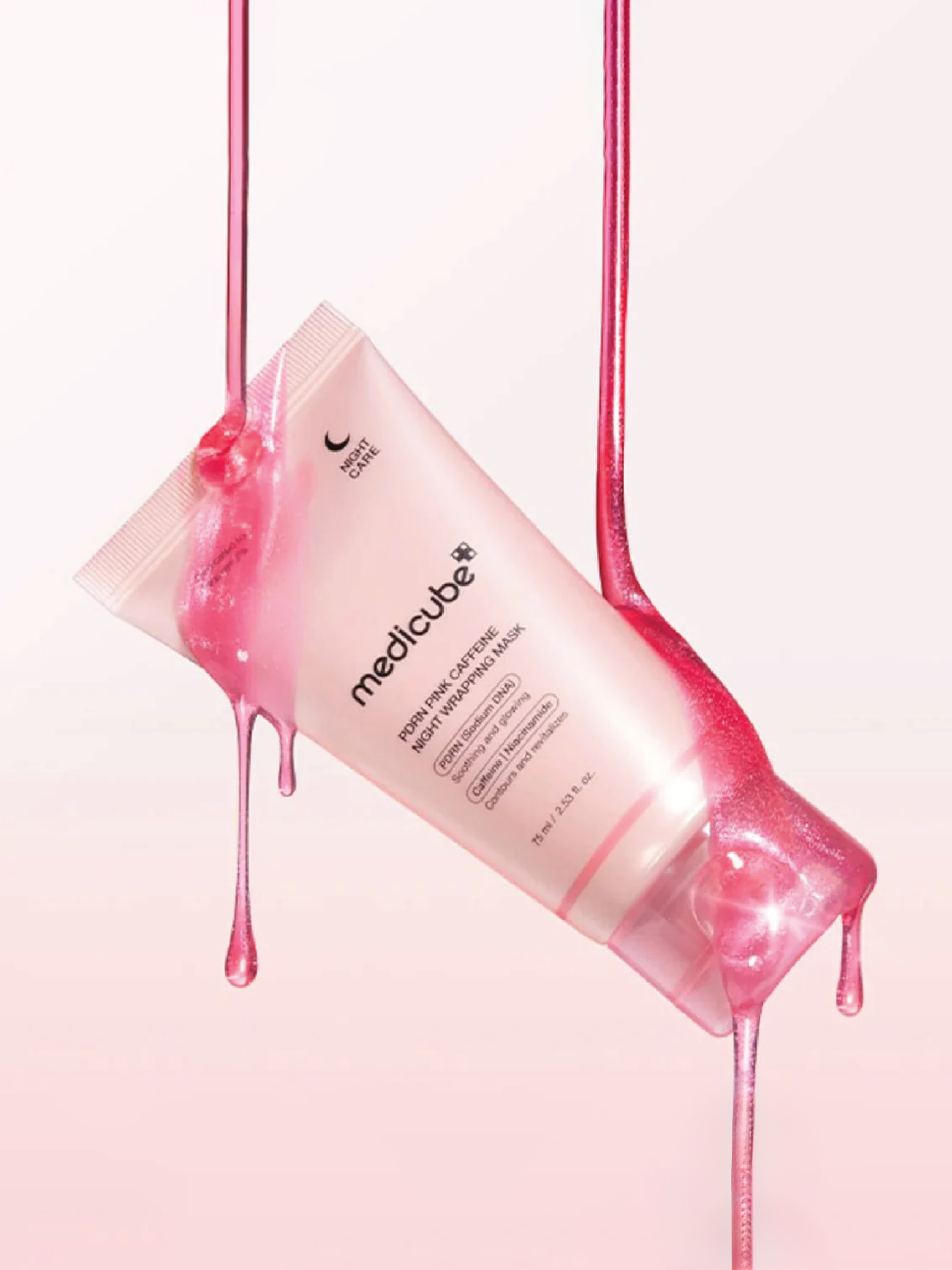 MEDICUBE Masque de nuit enveloppant PDRN Pink Caffeine 75ml