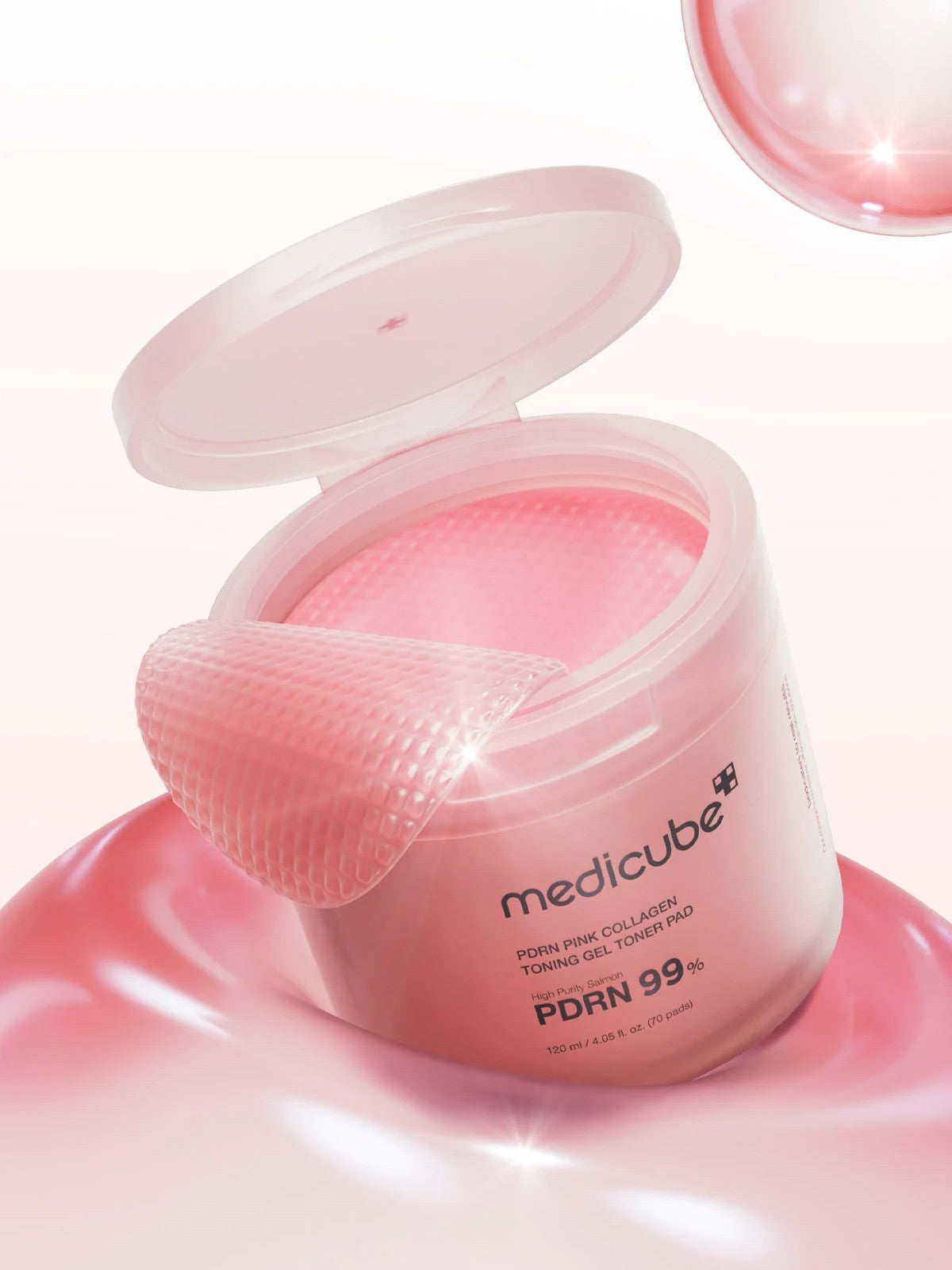 MEDICUBE PDRN Tampons Tonifiants Gel Collagène Rose (70)