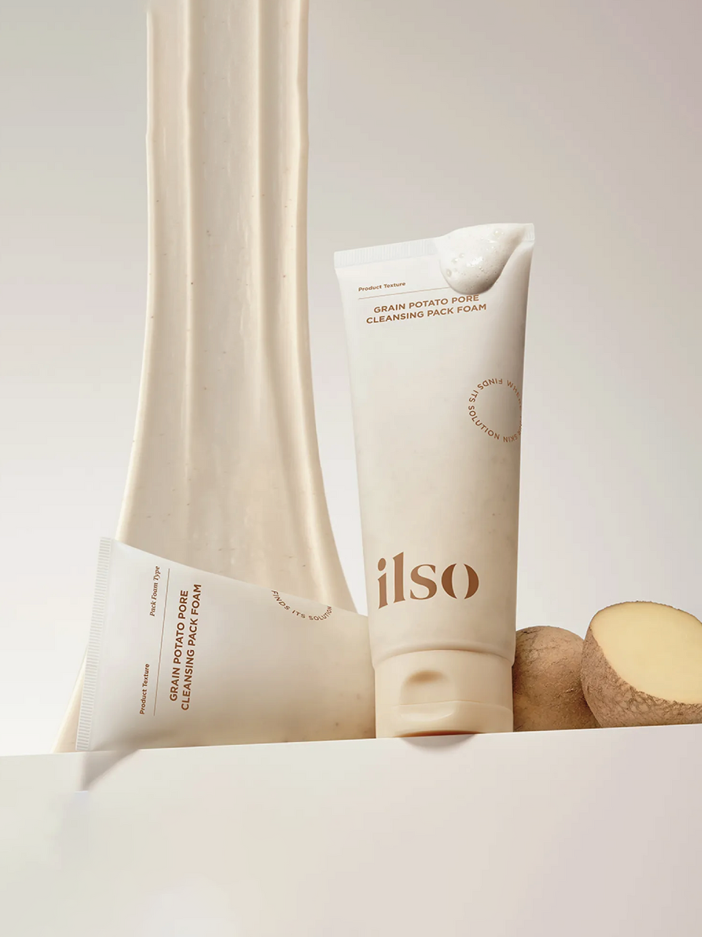 ILSO Masque Nettoyant Moussant Pores Pomme de Terre et Céréales 150ml
