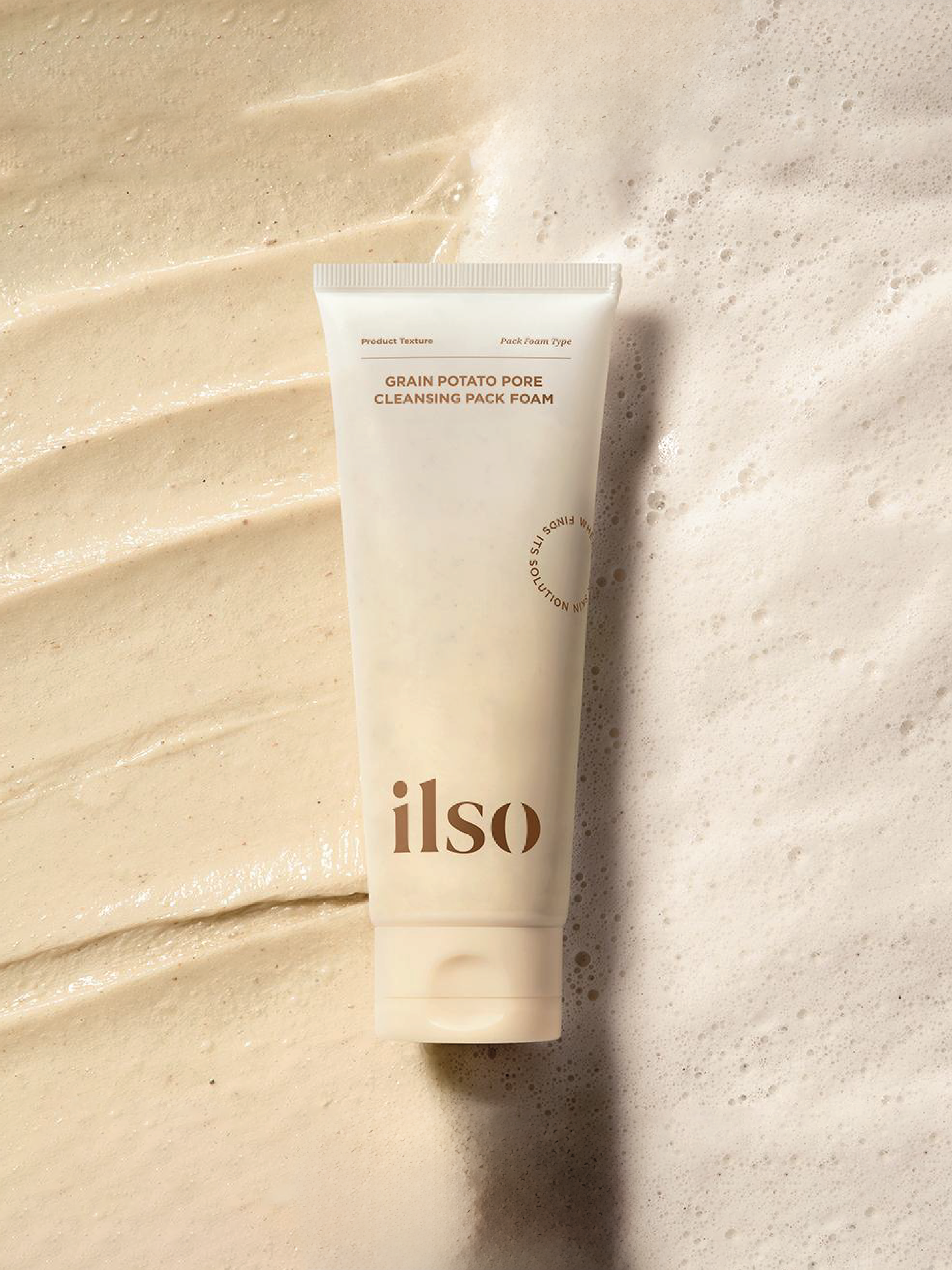 ILSO Masque Nettoyant Moussant Pores Pomme de Terre et Céréales 150ml