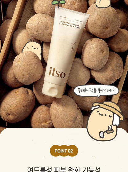 ILSO Grain Potato Pore Cleansing Pack Foam 150ml
