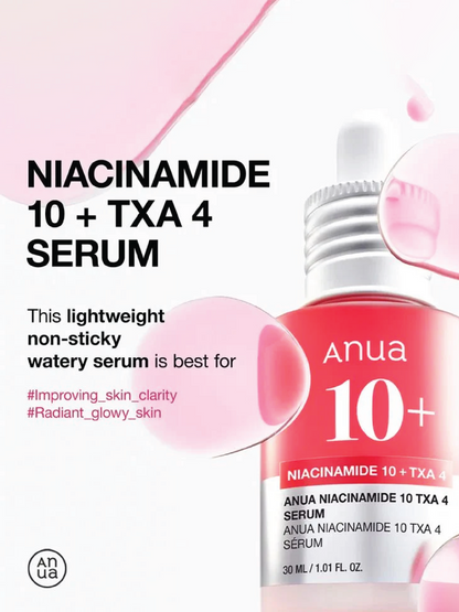 ANUA Niacinamide & Txa Serum 30mI SÉRUM Ã LA NIACINAMIDE ET TXA