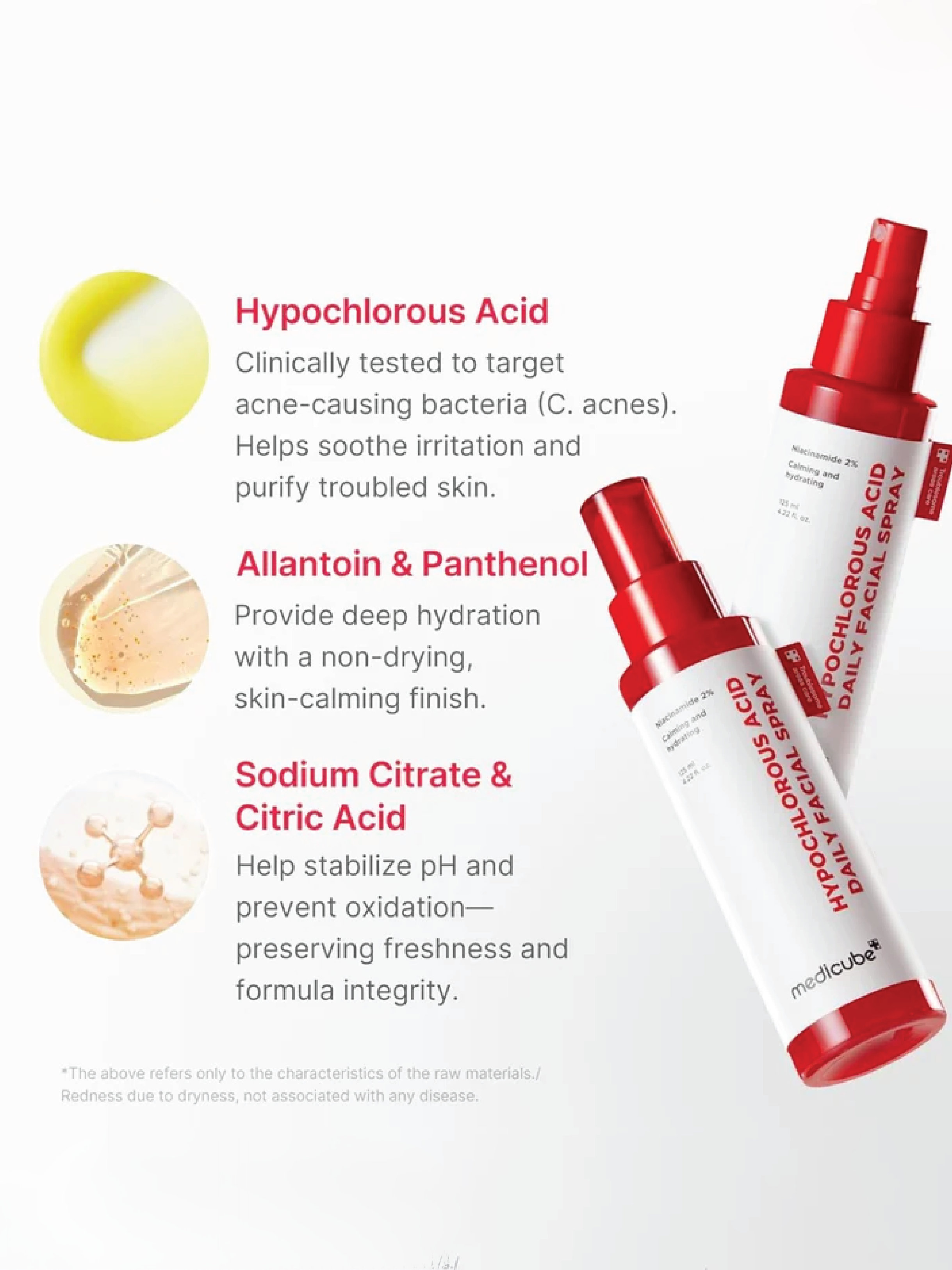 MEDICUBE Spray quotidien pour le visage à l'acide hypochloreux 125ml