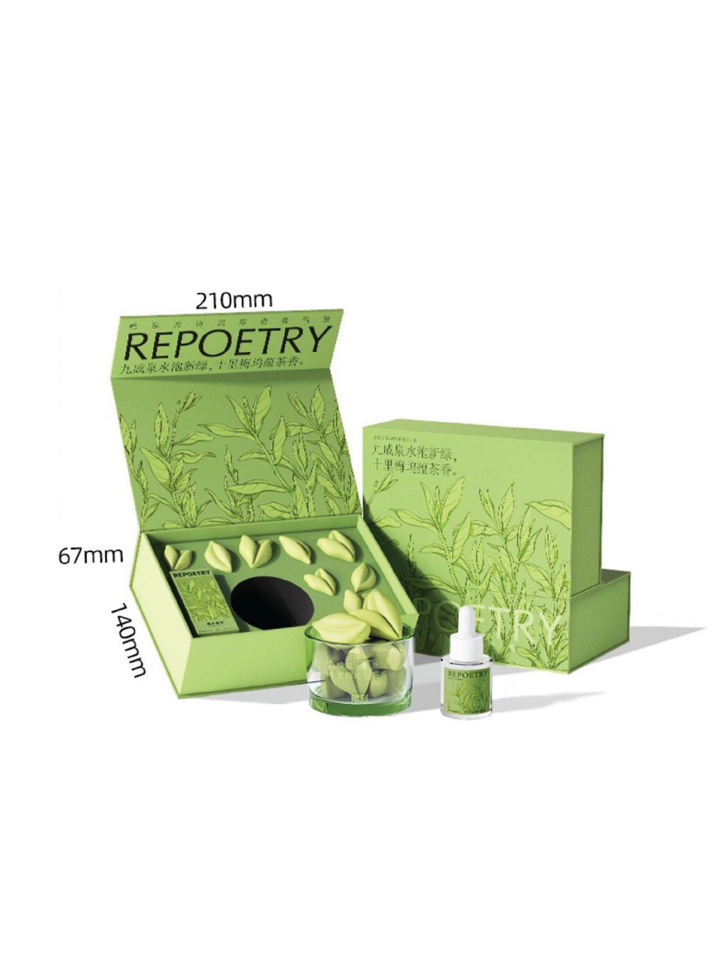 Coffret d'Huiles Essentielles Parfumées REPOETRY Thé Vert