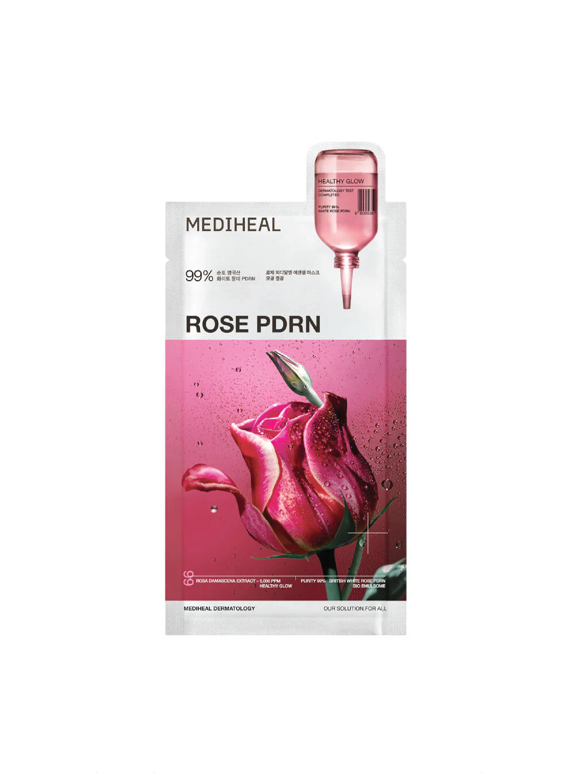 Masque Essentiel à la Rose PDRN MEDIHEAL (10 pièces)