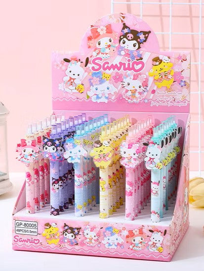 Stylo Gel Sanrio 0,5 mm Noir à Pression (6 Options)