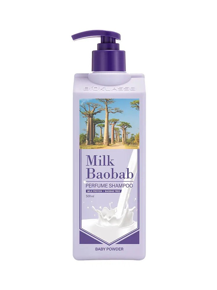 MILK BAOBAB Poudre de Bébé Parfumée 500ml (Shampooing/Soin)