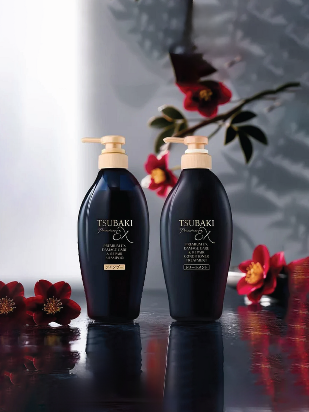SHISEIDO Tsubaki Premium Shampooing/Après-shampoing réparateur 450 ml
