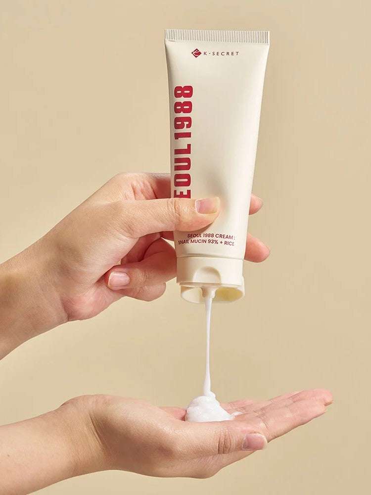 KSECRET Seoul 1988 Cream: Snail Mucin 93% + Rice 100ml