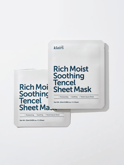 DEAR KLAIRS Rich Moist Soothing Tencel Sheet Mask 25ml
