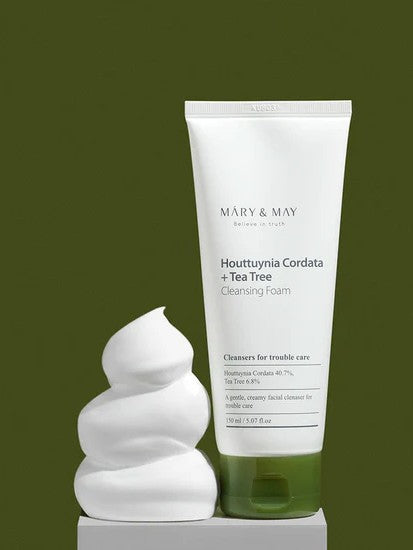Nettoyant à la Poudre de Théier et Houttuynia Cordata MARY&MAY