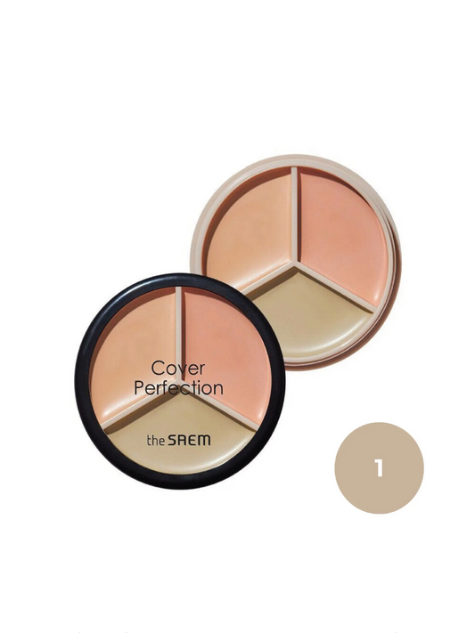 THE SAEM Cover Perfection Triple Pot Concealer (4 Color)