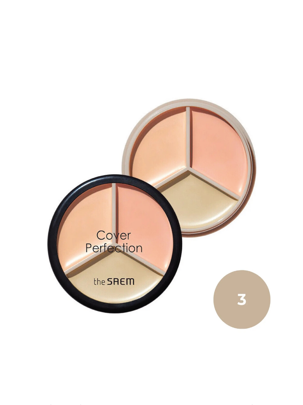 THE SAEM Cover Perfection Triple Pot Concealer (4 Couleurs)