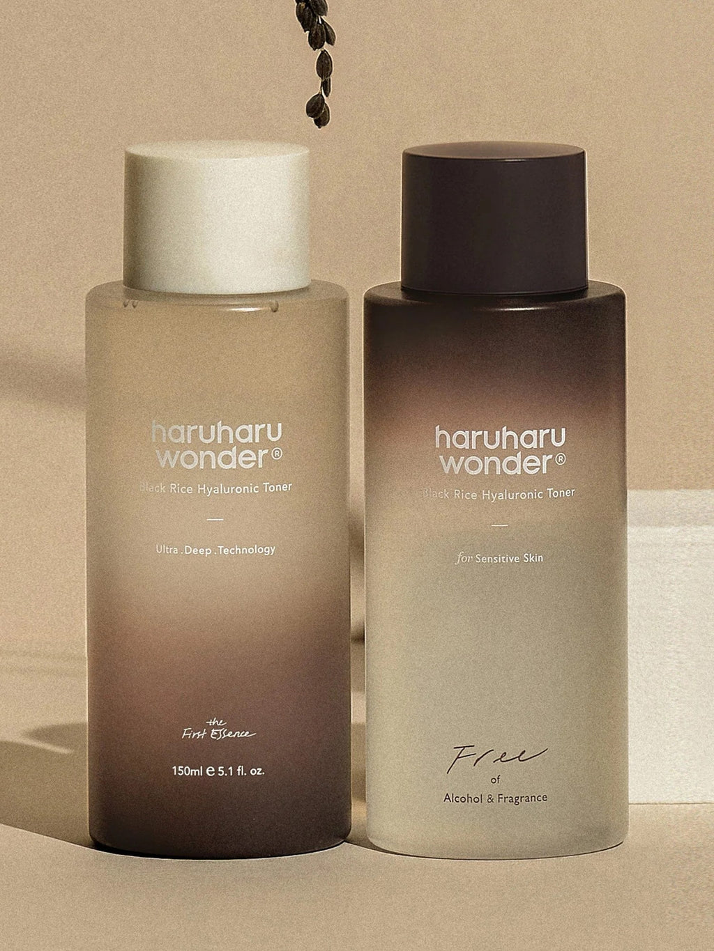 HARUHARU WONDER Tonique à l'Acide Hyaluronique et au Riz Noir Non Parfumé